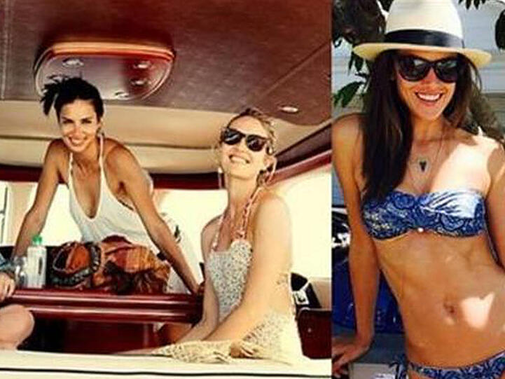 Feiern in der Sonne: Die Model von "Victoria's Secret"