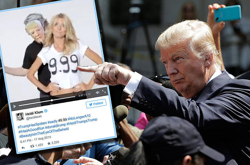 Auf Donald Trumps Macho-Spruch hatte Heidi Klum die passende Antwort.