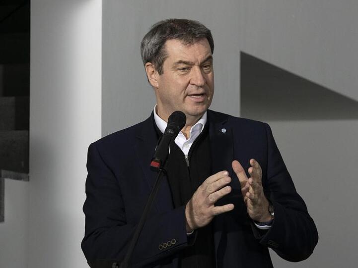 Markus Söder, Vorsitzender der CSU, spricht. Foto: Paul Zinken/dpa