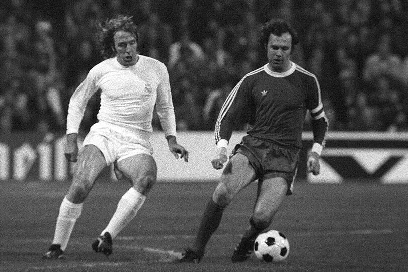 Techniker unter sich: Netzer für Real, Beckenbauer für Bayern.