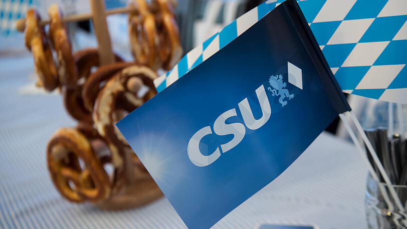 Die Verdächtigen haben den CSU-Infostand mit Eiswürfeln beworfen. (Archivbild)