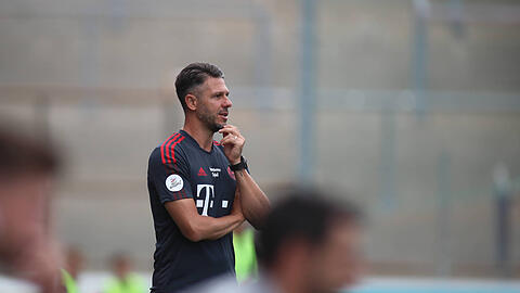 FCB-II-Coach Martin Demichelis musste in Schweinfurt die zweite Saison-Niederlage hinnehmen.