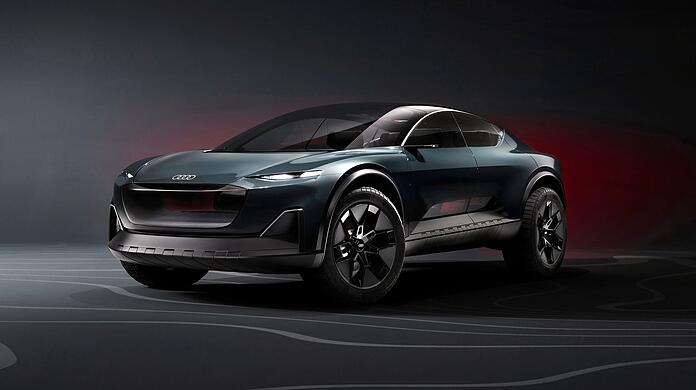 Zukunfts-Vision: Das Audi activesphere concept ist ein SUV-Coupé mit Offroad-Talenten und variablem Pick-up-Heck.