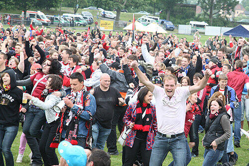 Schon bei der Fußball-EM 2008 und bei den Relegationsspielen des 1. FCN Ende Mai  hat sich die Wöhrder Wiese bewährt.