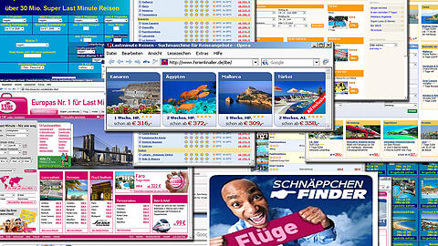 Online-Reisebuchung (Symbolbild).