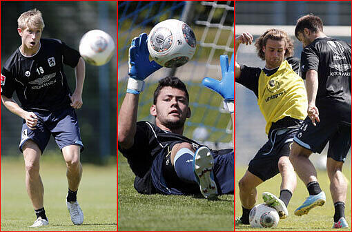 Sebastian Hertner, Jung-Keeper Michael Netolitzky und Yannick Stark: Neue Bilder vom Training beim TSV 1860
