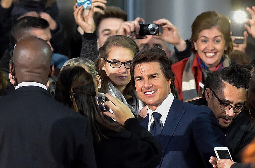Hauptdarsteller Tom Cruise bei der Deutschlandpremiere von "Jack Reacher 2".
