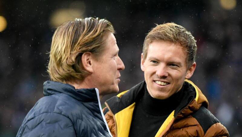 Arbeiteten in Hoffenheim zusammen: Köln-Coach Manuel Gisdol (l) und Leipzigs Julian Nagelsmann. Arbeiteten in Hoffenheim zusammen: Köln-Coach Manuel Gisdol (l) und Leipzigs Julian Nagelsmann.