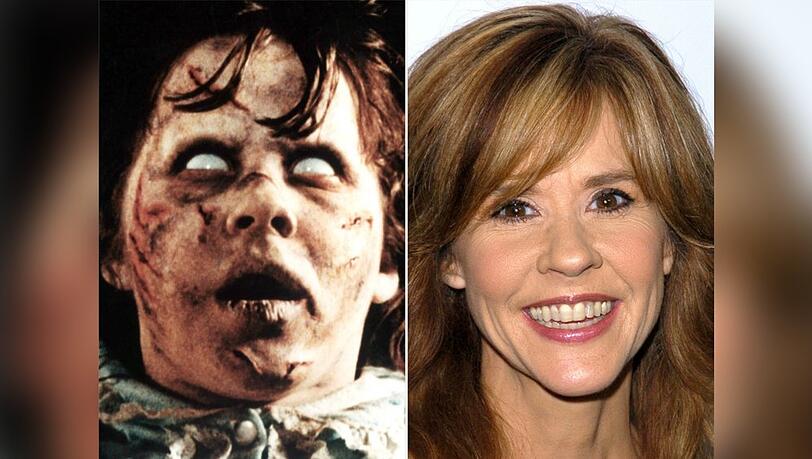Lina Blair 1973 in "Der Exorzist" und heute.
