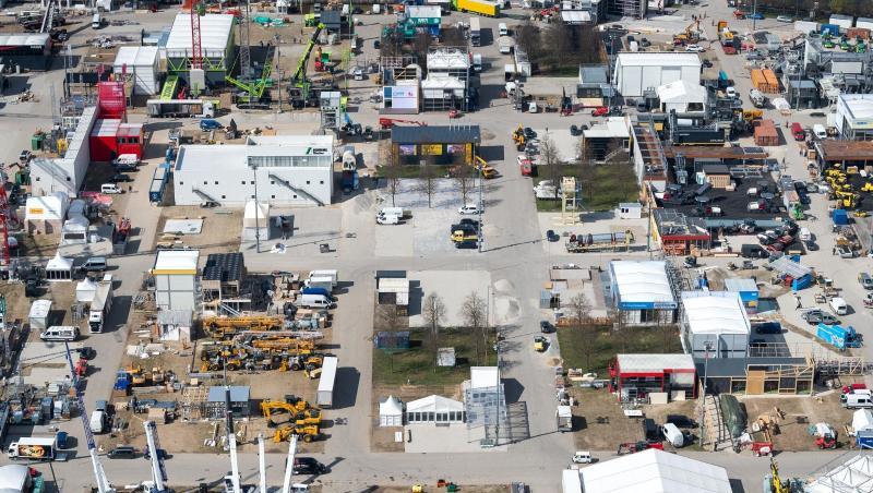 Das Gelände der "bauma", der weltgrößten Fachmesse für Baumaschinen. Foto: Sina Schuldt/Archiv Das Gelände der "bauma", der weltgrößten Fachmesse für Baumaschinen. Foto: Sina Schuldt/Archiv