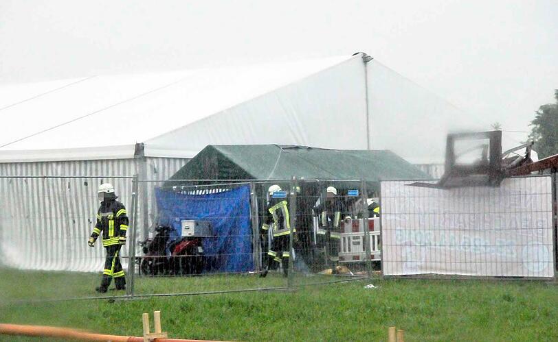 Auch hier waren die Einsatzkräft vor Ort um schlimmeres zu verhindern.