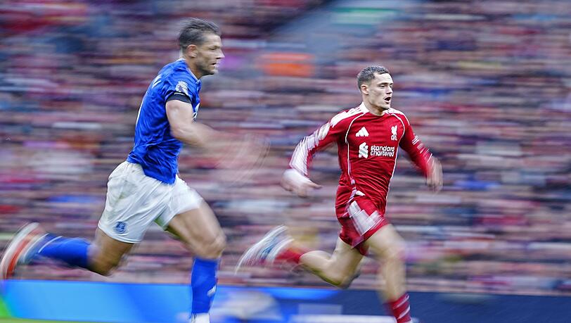 Bei Liverpool 2:1-Sieg gegen den FC Everton wurde Florian Wirtz erst nach einer Stunde eingewechselt.