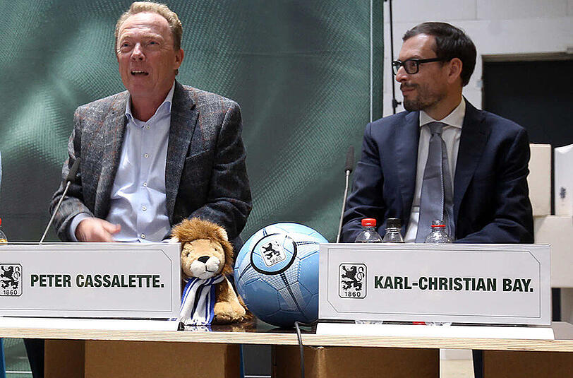 In Sorge um die Löwen: Präsident Peter Cassalette (l.) und Verwaltungsrats-Vorsitzender Karl-Christian Bay (r.).