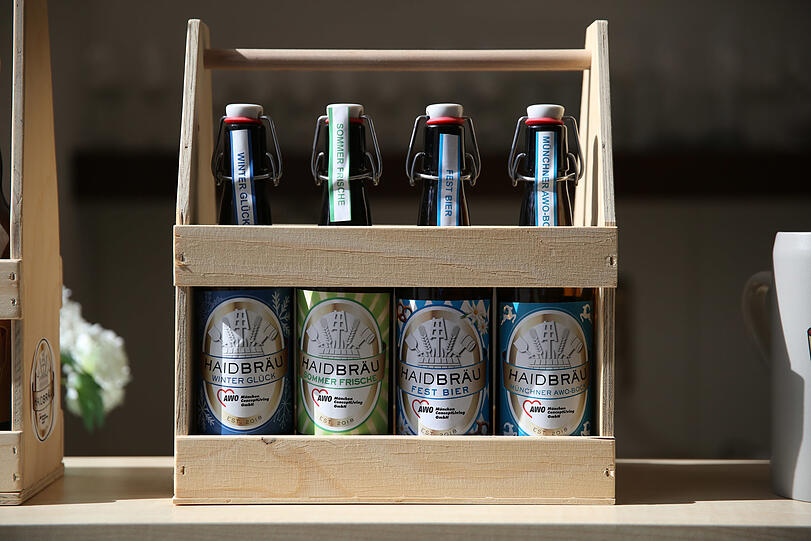 Ab 1,40 Euro gibt's die Flasche Bier von Haidbräu.