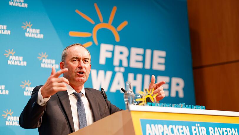 Bayerns Wirtschaftsminister Hubert Aiwanger in Amberg.