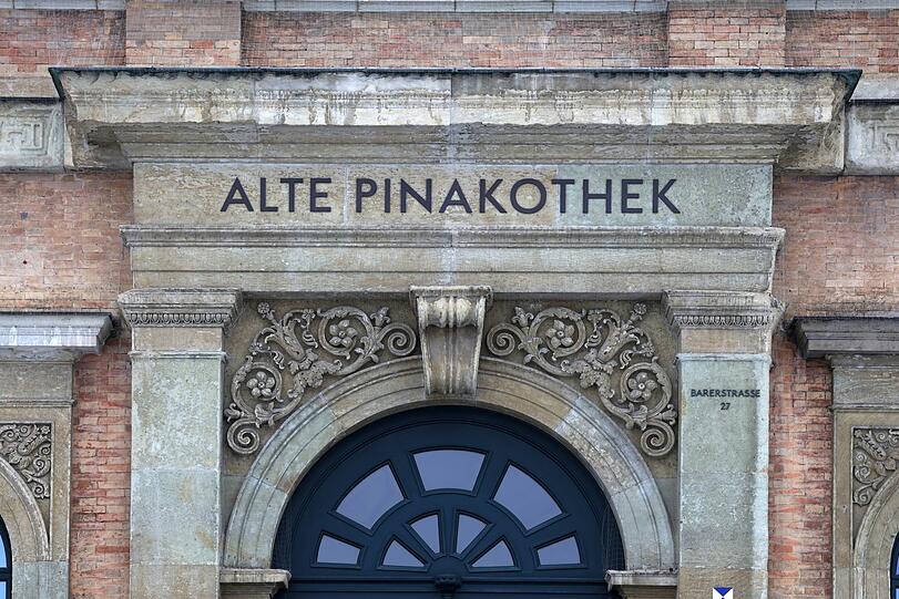 Die wunderbare Fassade der Alten Pinakothek.