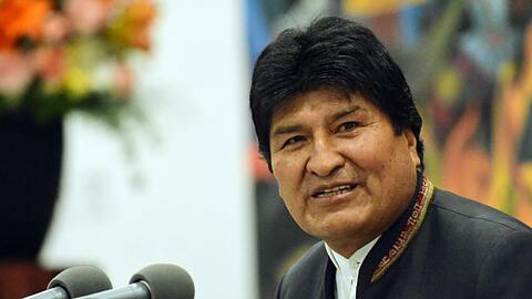 Boliviens Präsident Evo Morales während einer Pressekonferenz in La Paz.