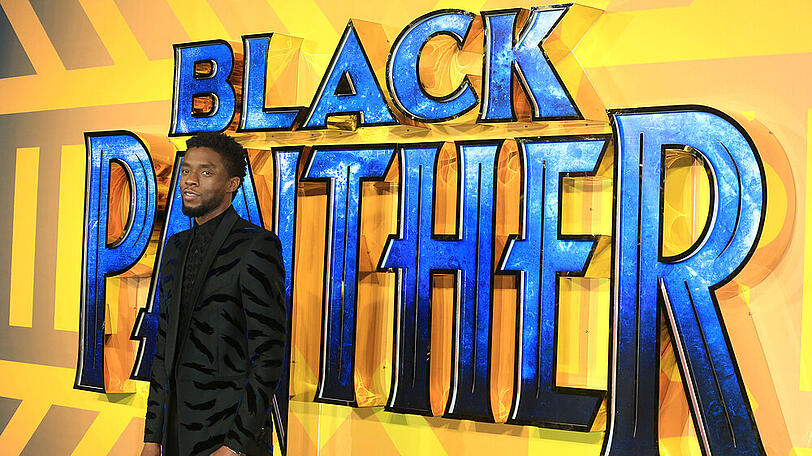 Chadwick Boseman auf der Europapremiere von "Black Panther".