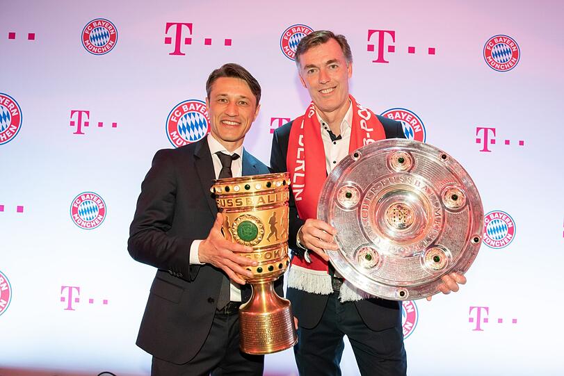 Niko Kovac und Michael Hagspihl (GF Privatkunden Telekom Deutschland GmbH)