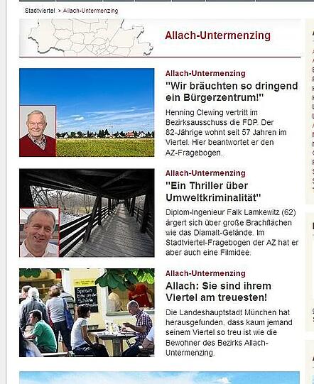 Dezibel-Sperre für Burschenfeier in Harlaching, Anwohner-Aufstand in Milbertshofen, Neubau-Debatte auf der Schwanthalerhöhe, Schwarzes Loch in Solln, Polizeiwagen-Probleme