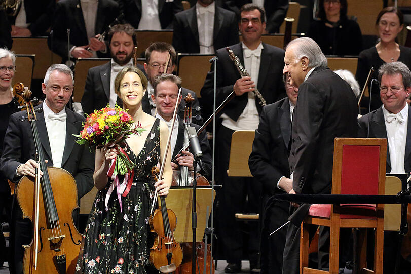 Zubin Mehta und die Geigerin Vilde Frang.