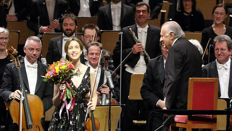Zubin Mehta und die Geigerin Vilde Frang.