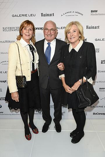 Peter Lanz mit Inge Fürstin von Wrede-Lanz, Ursula Prinzessin von Bayern