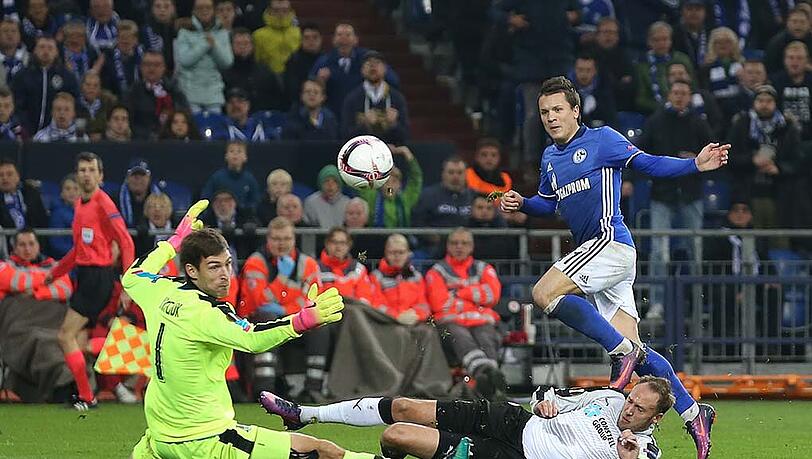 FC Schalke im Spiel gegen die Russen vom FK Krasnodar. FC Schalke im Spiel gegen die Russen vom FK Krasnodar.