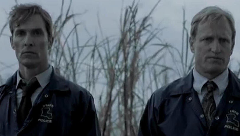 Cole (Matthew McCornaughey) und Hart (Woody Harrelson) ermitteln nicht mehr in Staffel zwei Cole (Matthew McCornaughey) und Hart (Woody Harrelson) ermitteln nicht mehr in Staffel zwei