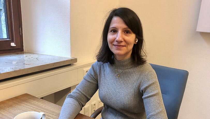 SPD-Fraktionschefin Anne Hübner im Homeoffice. Viele Besprechungen mit anderen Fraktionsgenossen finden nur noch digital statt.