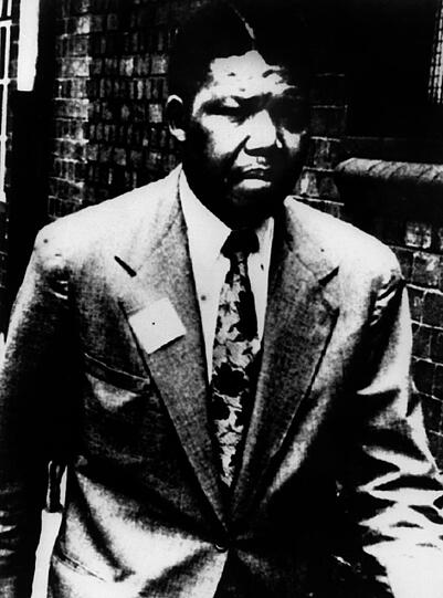Undatierte Aufnahme des südafrikanischen Bürgerrechtlers Nelson Mandela, aufgenommen vor seiner Inhaftierung.