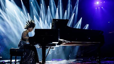 Khatia Buniatishvili beim Global Citizen Festival Concert in Hamburg.