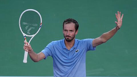 &Uuml;berraschender Sieger gegen Carlos Alcaraz: Der Russe Daniil Medwedew.