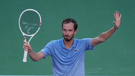 &Uuml;berraschender Sieger gegen Carlos Alcaraz: Der Russe Daniil Medwedew.