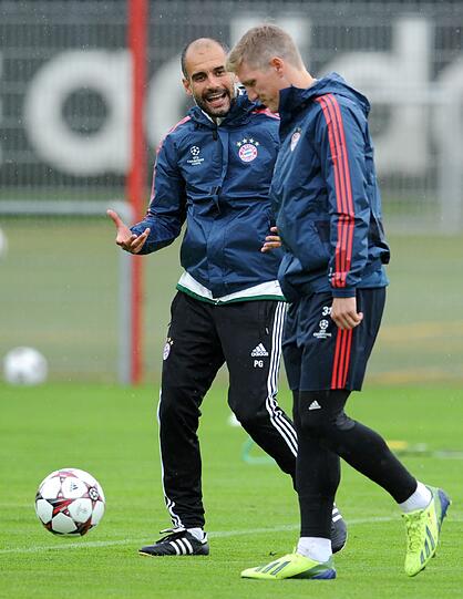 Bastian Schweinsteiger beim individuellen Training am Mittwoch. Die Bilder.