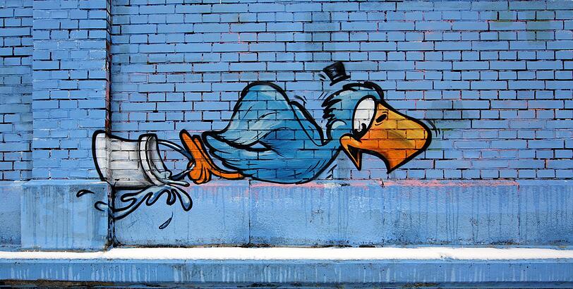 Die "Blue Birds" - jeder Vogel steht für ein Crew-Mitglied