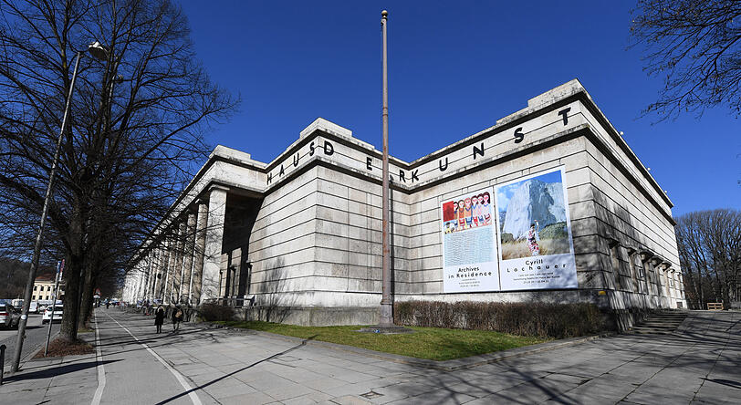Das Haus der Kunst in der Prinzregentenstraße. Das Haus der Kunst in der Prinzregentenstraße.