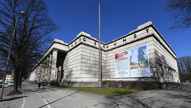Das Haus der Kunst in der Prinzregentenstraße. Das Haus der Kunst in der Prinzregentenstraße.