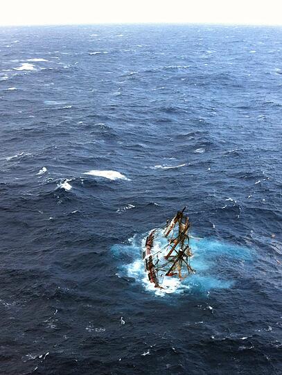 Hier geht das Filmschiff Bounty unter
