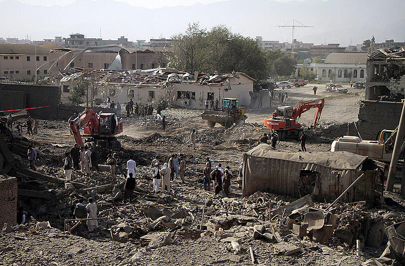 Autobombenanschlag in der afghanischen Hauptstadt Kabul: Dutzende Häuser wurden beschädigt.