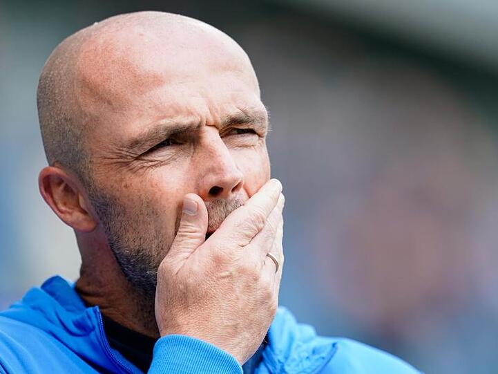 Hoffenheims Trainer Alfred Schreuder. Foto: Uwe Anspach/dpa
