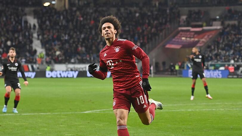 "Er ist ein herausragender Spieler, der in den letzten drei Spielen nicht die glücklichste Leistung gezeigt hat", sagt Bayern-Coach Julian Nagelsmann über Leroy Sané, dem Matchwinner in Frankfurt.