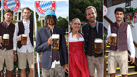 Am Sonntag stand f&uuml;r die Bayern-Stars der Wiesn-Besuch an.