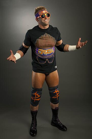 US-Wrestlingstar Zack Ryder in Ringmontur