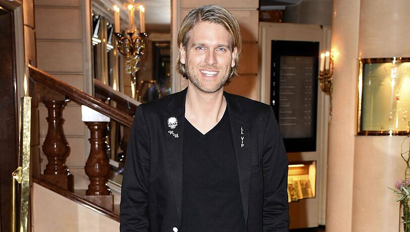 Robin Bade bei einer Party im Bayerischen Hof.