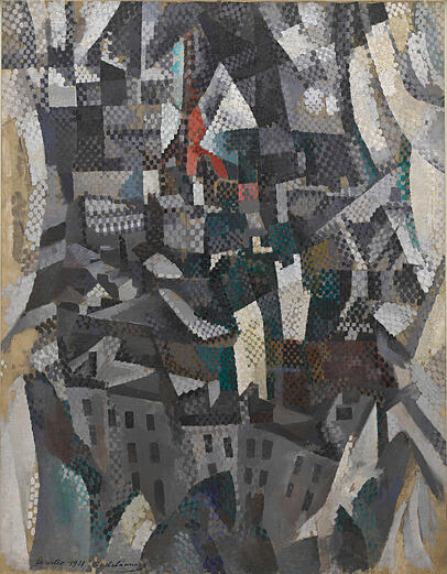 Robert Delaunay - hier "Die Stadt" von 1911 - hatte großen Einfluss auf den "Blauen Reiter". Robert Delaunay - hier "Die Stadt" von 1911 - hatte großen Einfluss auf den "Blauen Reiter".