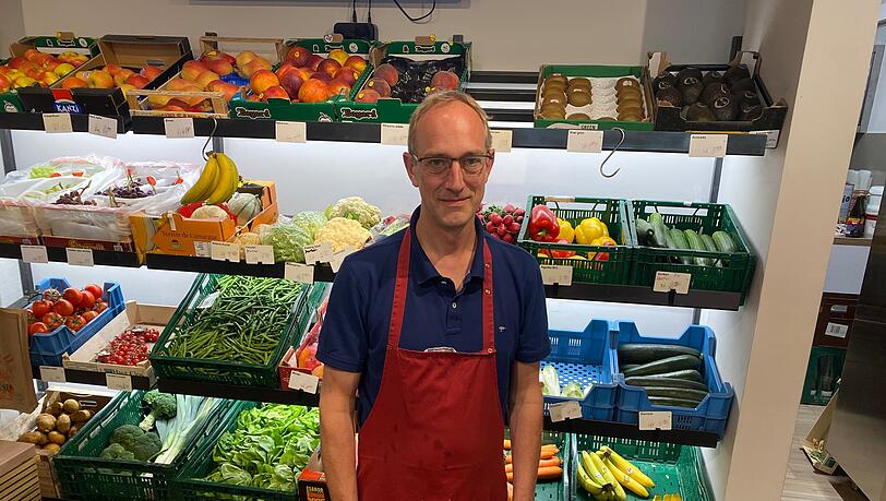 Uwe Pritzl (47) steht täglich selbst in seinem Feinkostladen in Bogenhausen.