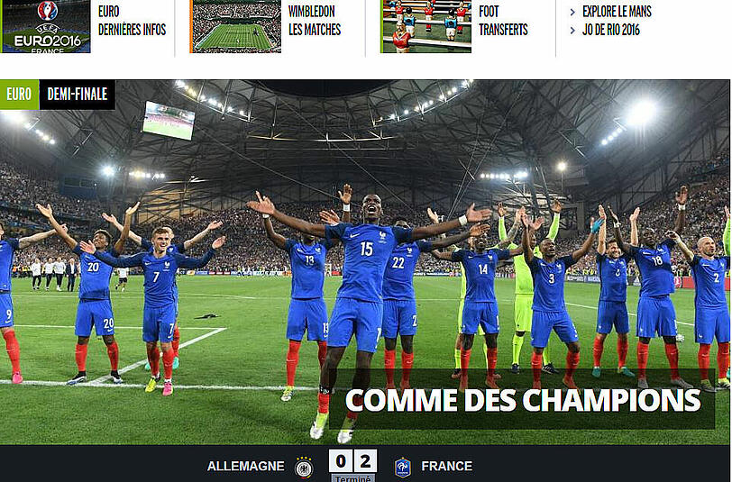 L'Equipe: Wie die Weltmeister - eine Übertreibung im Rausch der Euphorie.