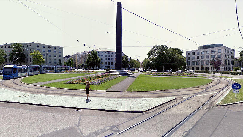 Rund um den Karolinenplatz: Der Verwirrte fuhr immer im Kreis.