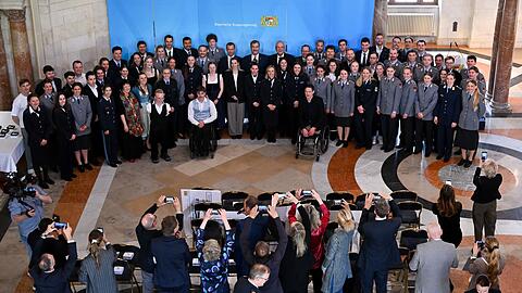 Gro&szlig;er Empfang f&uuml;r Bayerns Olympioniken in der Bayerischen Staatskanzlei.